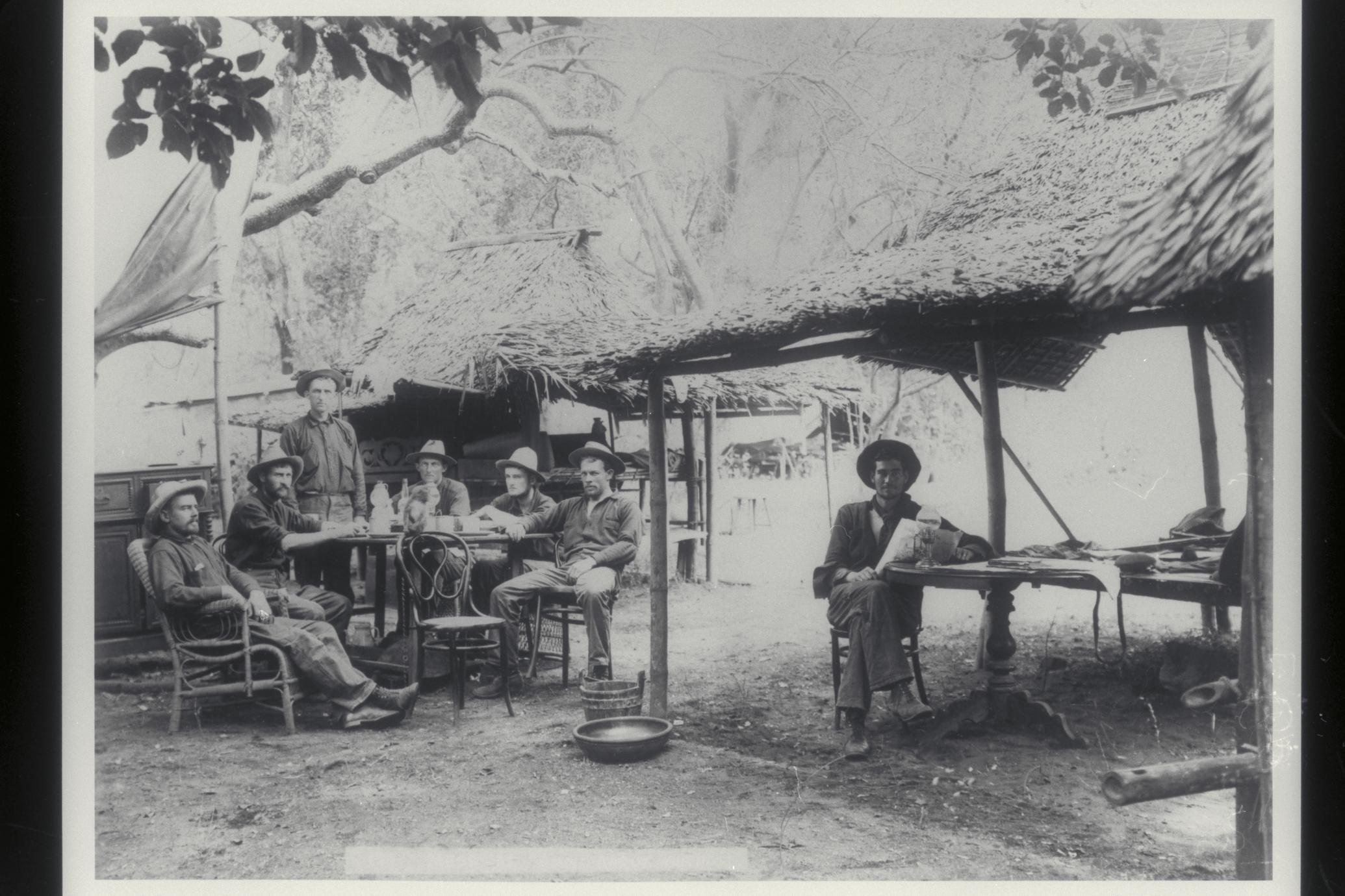 Mess at San Roque outpost, 1899