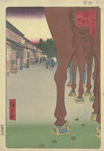 Naito Shinjuku at Yotsuya, no. 86 from the series One-hundred Views of Famous Places in Edo