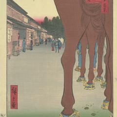 Naito Shinjuku at Yotsuya, no. 86 from the series One-hundred Views of Famous Places in Edo