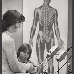 Nancy Dernehl in Biology Lab
