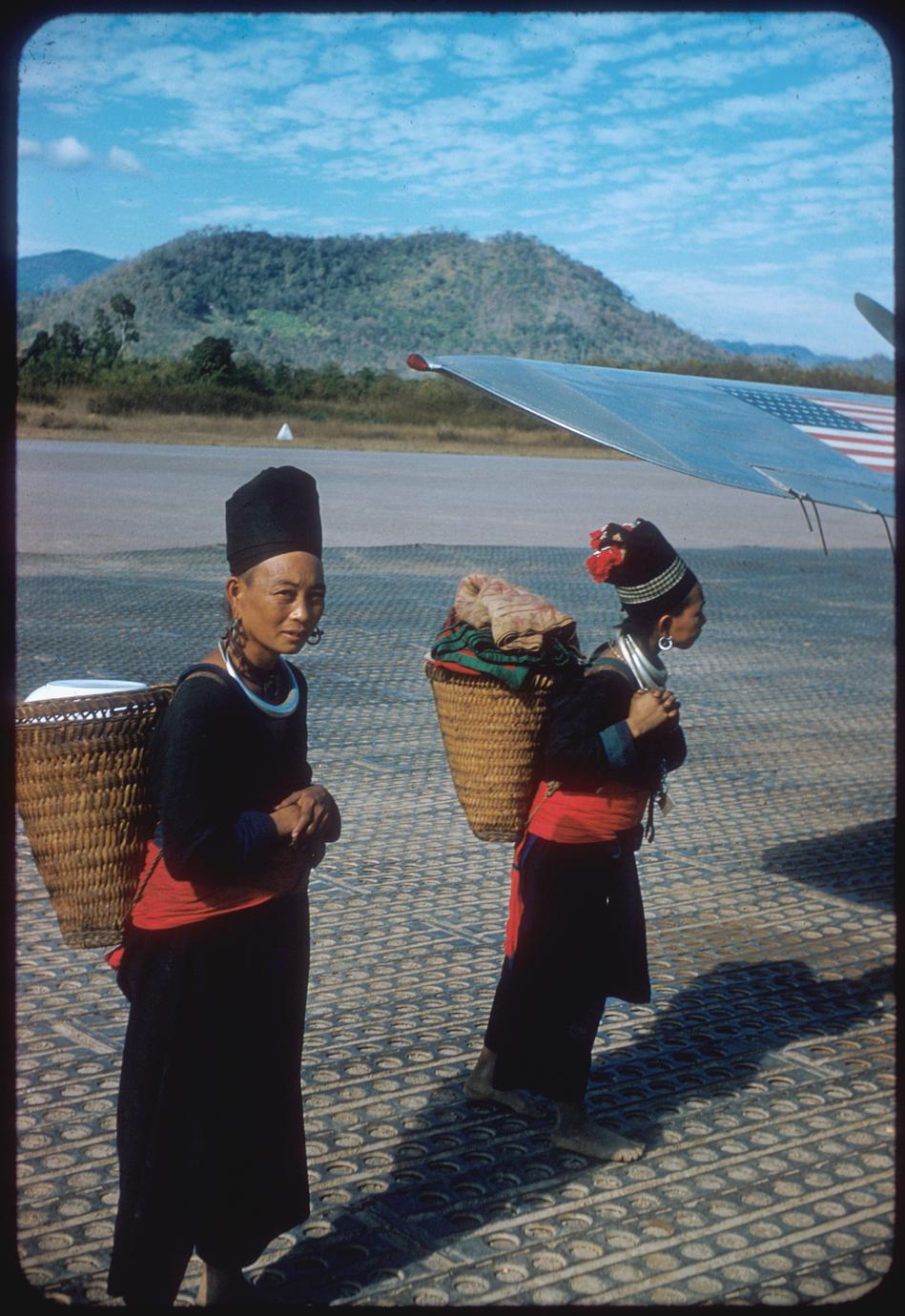 Hmong (Meo) women at airport