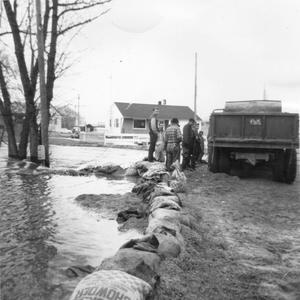 Flooding of the Fox River, 1960