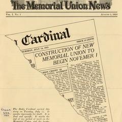 Memorial Union news