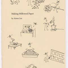 Making milkweed paper