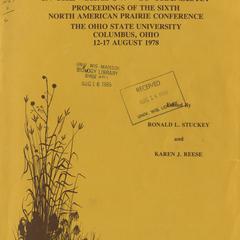 The prairie peninsula--in the "shadow" of Transeau : proceedings of the sixth North American Prairie Conference, the Ohio State University, Columbus, Ohio, 12-17 August 1978