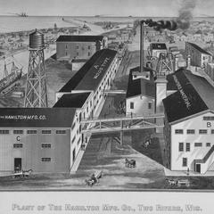Artist's sketch of the Hamilton Manufacturing Company main plant