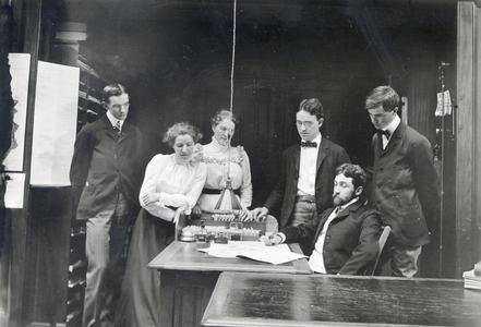 Library staff, 1900