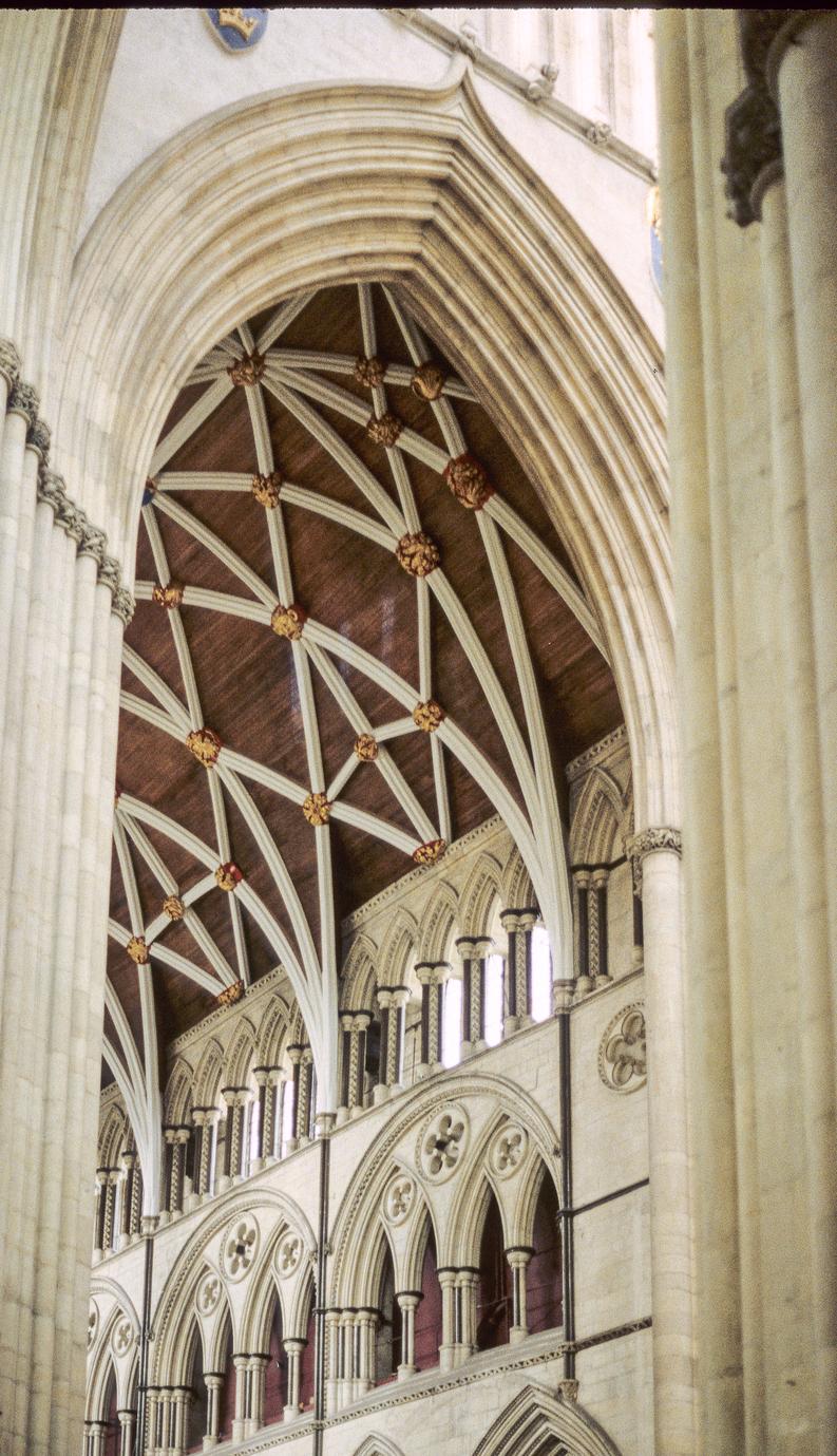 York Cathedral interior north transept west wall