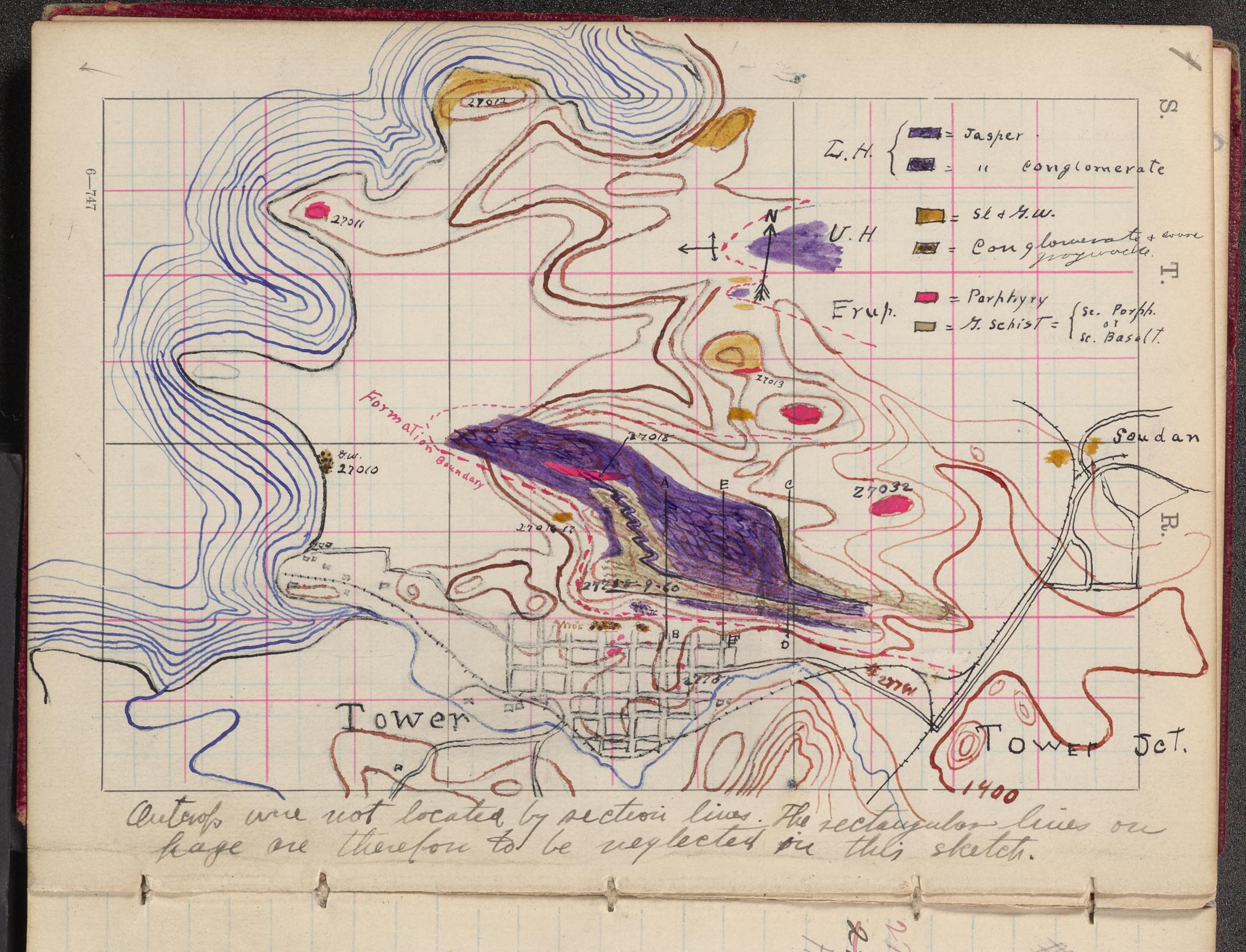 Notes on the Vermilion Iron Range, Minnesota : [specimens] 27000-27097 