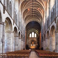 Hereford Cathedral nave looking east