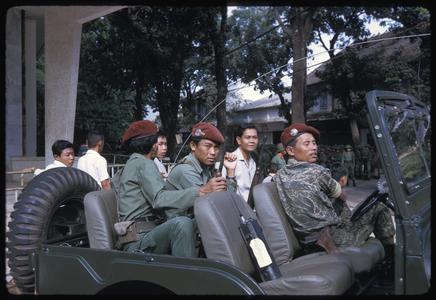 Soldiers in jeep