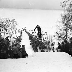 Ski jumping on Muir Knoll