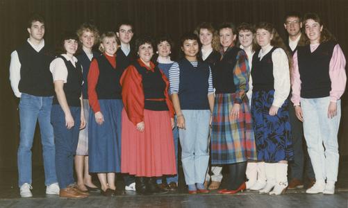 UW-Rock County Ambassadors, Janesville, 1987