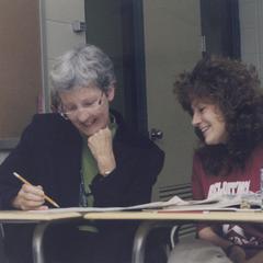 Julia Hornbostel teaching a student