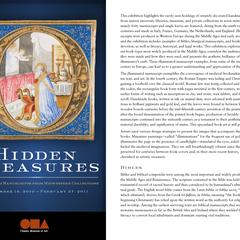 Hidden treasures  : illuminated manuscripts from Midwestern collections, December 18, 2010-February 27, 2011
