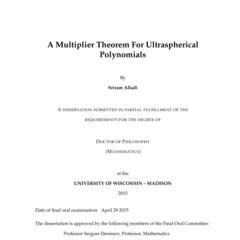 A multiplier theorem for ultraspherical polynomials