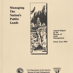 Michael Dombeck Papers : Bureau of Land Management, Department of the Interior, Sept. 1989-Dec. 1992, Feb. 1994-Jan. 1997