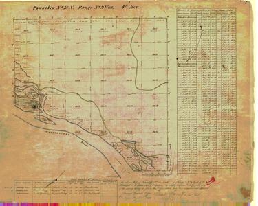 [Public Land Survey System map: Wisconsin Township 18 North, Range 09 West]