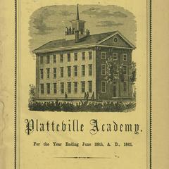 Second Platteville Academy building