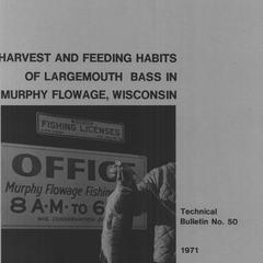 Harvest and feeding habits of largemouth bass in Murphy Flowage, Wisconsin