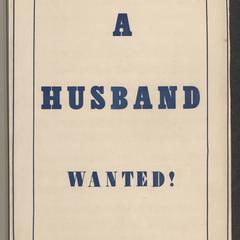Wanted a husband