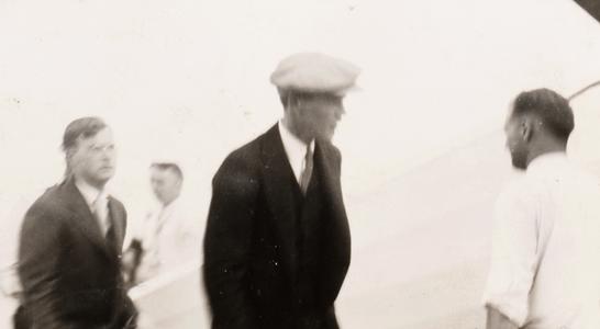 Lindbergh and unidentified men