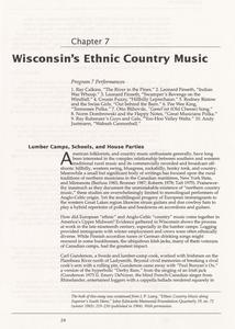 Wisconsin's ethnic country music (1 of 3)