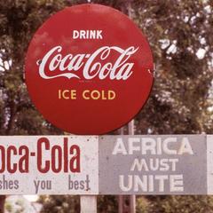 Africa Must Unite Sign on Coca-Cola Billboard