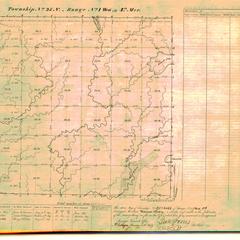 [Public Land Survey System map: Wisconsin Township 25 North, Range 01 West]