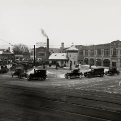 Line Up of Cars at State and Gorham for Free Oil