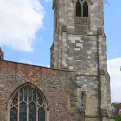 St Thomas Church, Salisbury exterior bell tower