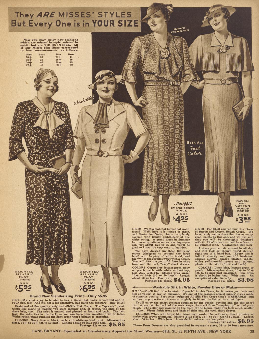 The style book of slenderizing fashions : spring and summer 1935