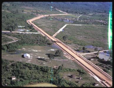 Dam road and air strip