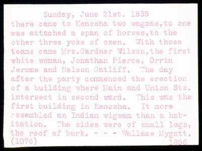 Sunday, June 21st, 1835
