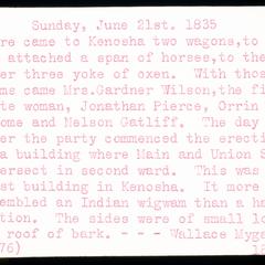 Sunday, June 21st, 1835