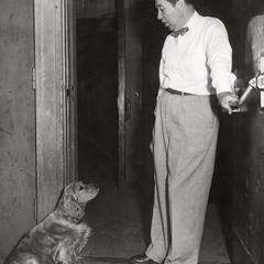 Bill Aspinwall with dog