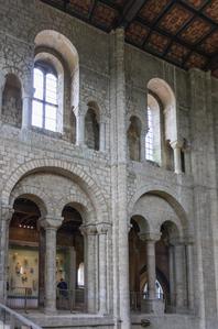 Winchester Cathedral south transept gallery and clerestory
