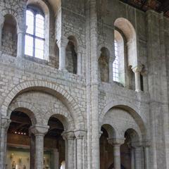 Winchester Cathedral south transept gallery and clerestory