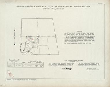 [Public Land Survey System map: Wisconsin Township 41 North, Range 12 East]