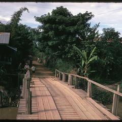 Tai Dam village : bridge entrance