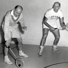 Arthur C. Nielsen, Jr. playing squash