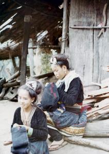 Two Blue Hmong women in northern Thailand