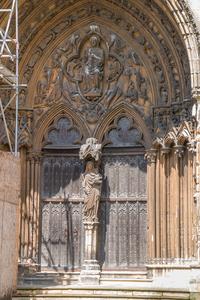 Lincoln Cathedral exterior Angel Choir Judgement Porch
