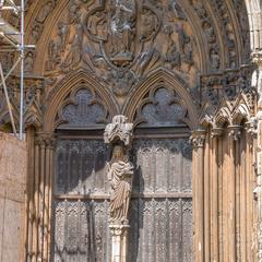 Lincoln Cathedral exterior Angel Choir Judgement Porch