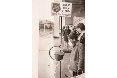 Salvation Army bell ringer