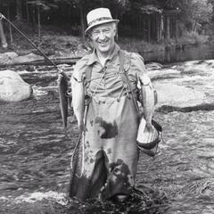 Governor Warren Knowles with trout