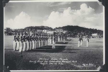 Military dress parade during Rizal Day celebration, Baguio