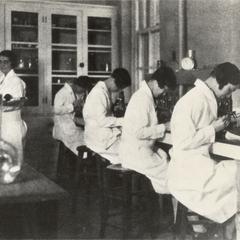 Hematology laboratory, 1930s
