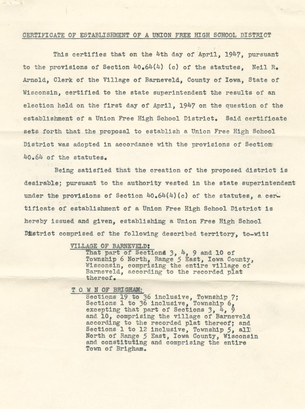 [Public records of the Village of Barneveld] (9 Volumes) Full view