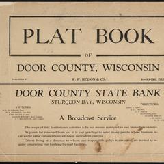 Plat book of Door County, Wisconsin